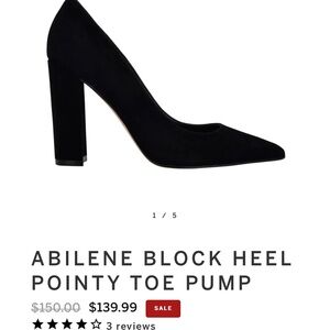 Mark Fisher Black Suede Heels